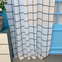 Ristikkokuvioinen Voile-Verho Mittatilaustyönä, Läpikuultavat Verhot Olohuoneeseen, Makuuhuoneeseen