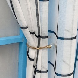 Ristikkokuvioinen Voile-Verho Mittatilaustyönä, Läpikuultavat Verhot Olohuoneeseen, Makuuhuoneeseen