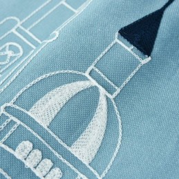 Pohjoismaisen Tyylin Linnan Kirjailtu Ikkunakäsittelyverhot Olohuoneeseen Ja Makuuhuoneeseen