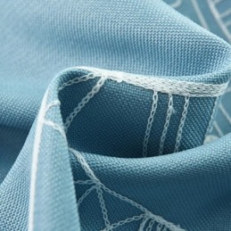 Pohjoismaisen Tyylin Linnan Kirjailtu Ikkunakäsittelyverhot Olohuoneeseen Ja Makuuhuoneeseen