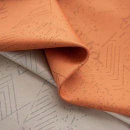 Geometriset Jacquard-Verhot Pimennysverhoilla Olohuoneeseen