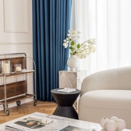 Houndstooth-Jacquard-Verho Mittatilaustyönä Tehty Verho, Korkea Varjostusverho Olohuoneeseen, Makuuhuoneeseen