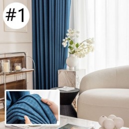 Houndstooth-Jacquard-Verho Mittatilaustyönä Tehty Verho, Korkea Varjostusverho Olohuoneeseen, Makuuhuoneeseen