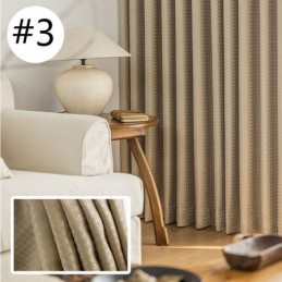 Houndstooth-Jacquard-Verho Mittatilaustyönä Tehty Verho, Korkea Varjostusverho Olohuoneeseen, Makuuhuoneeseen