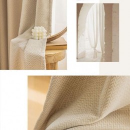 Pimennysverhot Aaltoviivakuviolla Olohuoneeseen Ja Makuuhuoneeseen