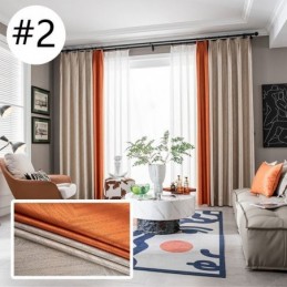 Geometriset Jacquard-Verhot Pimennysverhoilla Olohuoneeseen