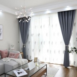 Muodikkaat Chevron-Verhot, Tummentavat Pimennysverhot Olohuoneeseen Ja Makuuhuoneeseen