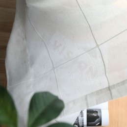 Minimalistinen Läpikuultava Verho Mittatilaustyönä Tehty Verho, Suuri Ristikkomainen Jacquard-Voileepaneeli, Olohuone Yksi