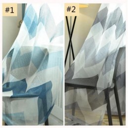 Pohjoismainen Yksinkertainen Läpikuultava Verho Mittatilaustyönä Tehty Aaltoileva Kuviollinen Olohuoneen Verho