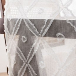 Herkkä Läpikuultava Verho Mittatilaustyönä Tehty Verho, Kirjailtu Tylliverho Olohuoneeseen