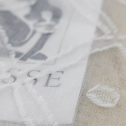 Herkkä Läpikuultava Verho Mittatilaustyönä Tehty Verho, Kirjailtu Tylliverho Olohuoneeseen