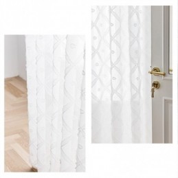 Herkkä Läpikuultava Verho Mittatilaustyönä Tehty Verho, Kirjailtu Tylliverho Olohuoneeseen