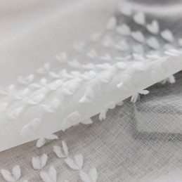 Nordic Sheer Curtain Mittatilaustyönä Tehty Kohokuvioitu Tylli Olohuone Makuuhuone