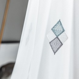 Mittatilaustyönä Tehty Ylellinen Kirjontaverho, Kodin Sisustus, Läpikuultava Olohuone, Makuuhuone