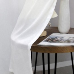 Samettiset Läpikuultavat Ikkunaverhot Elegantit Voile-Paneelit Olohuone Makuuhuone