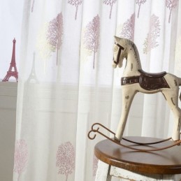 Nordic Sheer -Verho Mittatilaustyönä, Tylliverhopuut, Olohuone, Makuuhuone