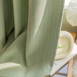 Lehdet Jacquard-Verhot Pimennys Olohuoneeseen