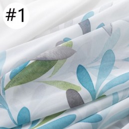 Köynnöskuvioinen Voile-Verho Mittatilaustyönä, Painettu, Läpikuultava, Olohuoneen Ja Makuuhuoneen Verhot