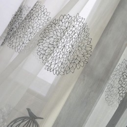 Moderni Kirjailtu Tylliverho Mittatilaustyönä Tehty Verho Läpikuultava Voile-Verhot Olohuone Makuuhuone