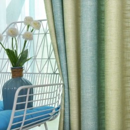 Yksinkertainen Puolipimennysverho Mittatilaustyönä Tehty Värikkäiden Raitojen Kuviollinen Olohuoneen Verho