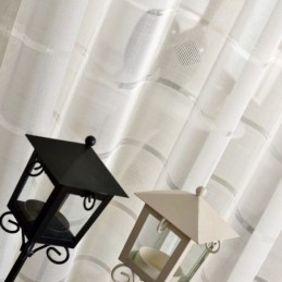 Geometrinen Jacquard-Kuvioinen Läpikuultava Verho Mittatilaustyönä Tehty Verho Ylellinen Tulli Olohuone Makuuhuone