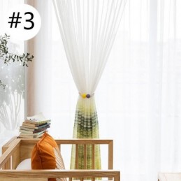 Pohjoismaisen Tyylin Läpikuultava Verho Mittatilaustyönä Tehty Verho Painettu Voile-Kuvio Olohuoneeseen Makuuhuoneeseen