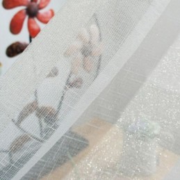 Elegantti Läpikuultava Verho Mittatilaustyönä Tehty Yksivärinen Tulli Olohuoneen Makuuhuoneen Verho