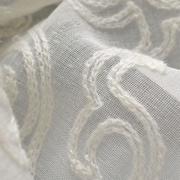 Brodeerattu Läpikuultava Verho Mittatilaustyönä, Valkoinen Sisustus, Ikkunan Viimeistely, Olohuone, Makuuhuone