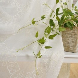 Nordic Voile -Verho Mittatilaustyönä Tehty Verho Brodeerattu Läpikuultava Verho Olohuone Makuuhuone