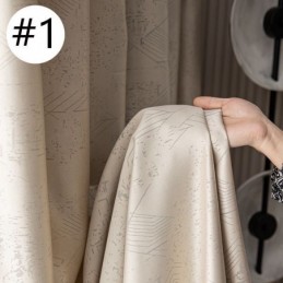 Geometriset Jacquard-Verhot Pimennysverhoilla Olohuoneeseen