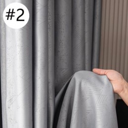 Geometriset Jacquard-Verhot Pimennysverhoilla Olohuoneeseen