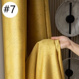 Geometriset Jacquard-Verhot Pimennysverhoilla Olohuoneeseen