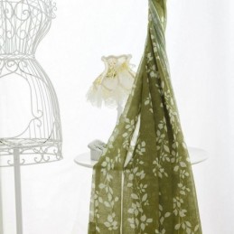 Yksinkertaisuuspainettu Läpikuultava Verho Mittatilaustyönä, Verhon Lehdet Tyllistä Olohuoneeseen