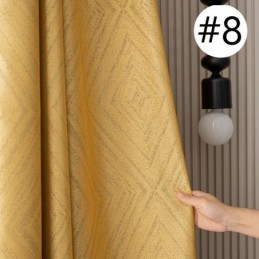 Geometriset Jacquard-Verhot Pimennysverhoilla Olohuoneeseen