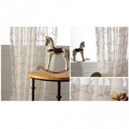 Moderni Kirjailtu Tylliverho Mittatilaustyönä Tehty Verho Voile Läpikuultava Olohuone