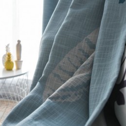 Bue Leaf -Pimennysverho, Mittatilaustyönä Tehty, Moderni Minimalistinen Ikkunaverho