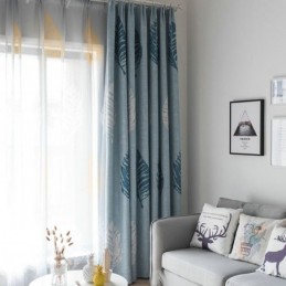 Bue Leaf -Pimennysverho, Mittatilaustyönä Tehty, Moderni Minimalistinen Ikkunaverho