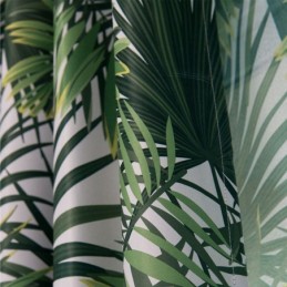 Trooppinen Kuviollinen Pimennysverho Mittatilaustyönä, Pohjoismaiset Lehdet, Tylli Makuuhuoneeseen