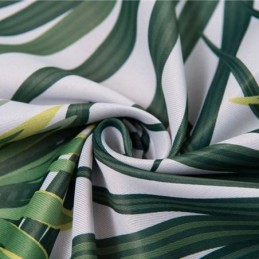 Trooppinen Kuviollinen Pimennysverho Mittatilaustyönä, Pohjoismaiset Lehdet, Tylli Makuuhuoneeseen