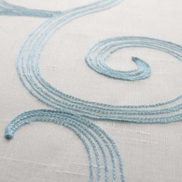 Hengittävä Läpikuultava Verho Mittatilaustyönä Tehty Verho Lupaavia Pilviä Kirjonta Olohuoneeseen