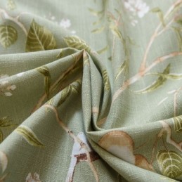 Puuvillasta Ja Pellavasta Valmistettu Pimennysverho Mittatilaustyönä, Amerikkalaistyylinen Painatus, Hengittävä Ikkunapaneeli, Makuuhuone