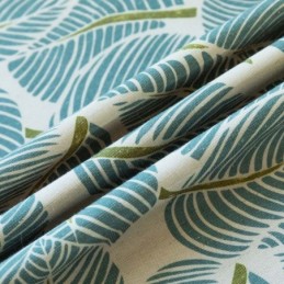 Moderni Max-Pimennysverho Mittatilaustyönä, Vihreän Lehden Kuviollinen Makuuhuoneen Verho