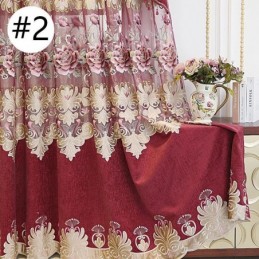 Chenille-Verho Mittatilaustyönä Verhokirjontaan Kukka-Ikkunakäsittely