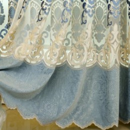 Eurooppalaistyylinen Verho Mittatilaustyönä Tehty Verho Yksinkertaiset Kirjaillut Verhot Olohuoneeseen Ja Makuuhuoneeseen