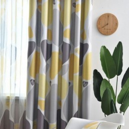 Mittatilaustyönä Tehty Verho Pohjoismaiseen Tyyliin Marmorikuvioitu Verho