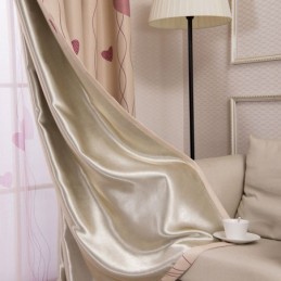 Sydänkuvioiset Ikkunapaneelin Huoneen Tummentavat Verhot Olohuoneeseen Ja Makuuhuoneeseen