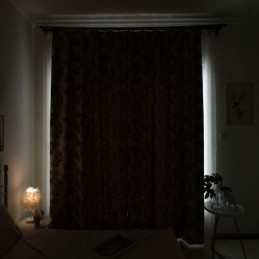 Thicken Max -Pimennysverho, Mittatilaustyönä Valmistettu, Vihreän Banaaninlehden Jacquard-Kuvioinen Huonetta Tummentava Verho