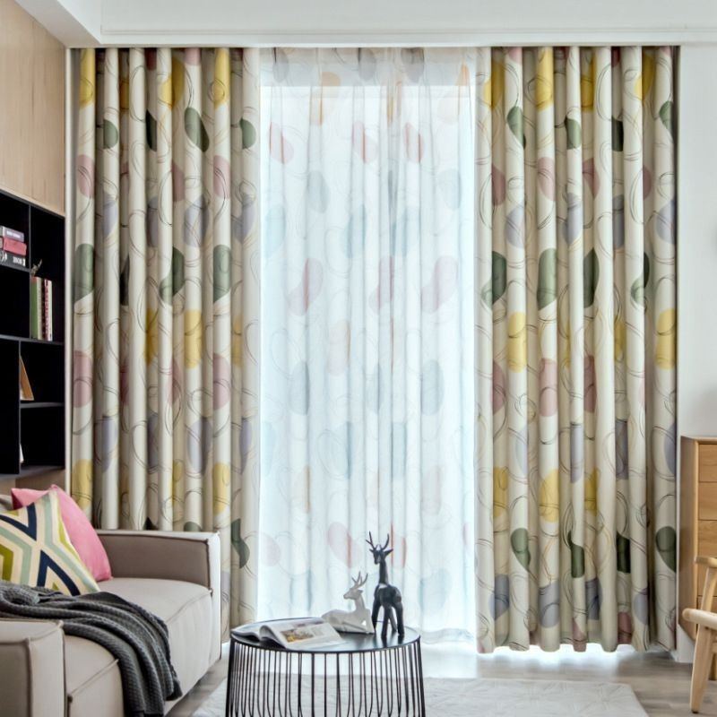 Mittatilaustyönä Tehty Verho Minimalistinen Ikkuna Olohuone