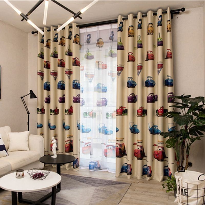 Lasten Pimennysverhot Ihana Sarjakuva Autopainatus Koriste Ikkunaverhot