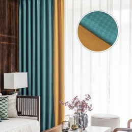 Houndstooth-Jacquard-Verho Mittatilaustyönä, Pimennysverho Olohuoneeseen, Makuuhuoneeseen